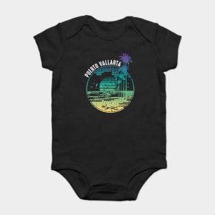 Puerto Vallarta Mexico Beach Palm Tree Vacation Baby Bodysuit